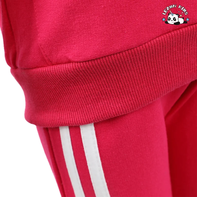 LEZONKIDS - Wholesale Children Clothing Set Autumn Cotton Sweatshirt and Jogger Boys Clothing Set